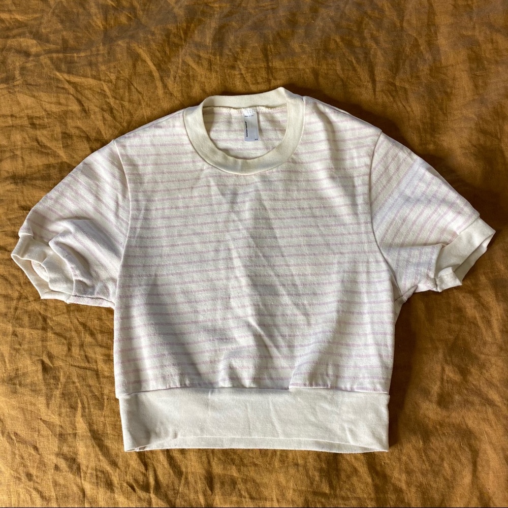 American Apparel Thick Knit Crop Tee